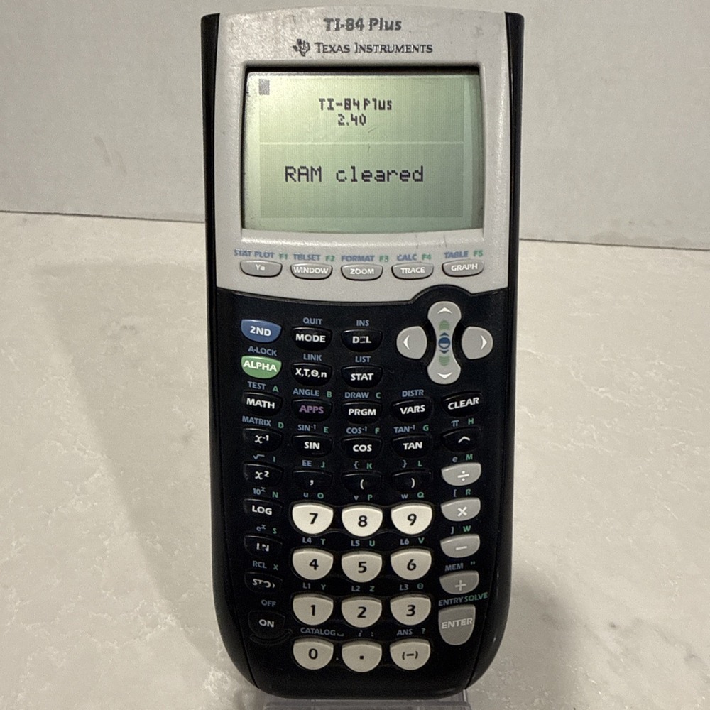 Texas Instruments TI-84 Plus Graphing Calculator Black Tested Working